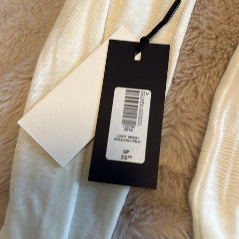Aritzia Off-Shoulder Cream Top - Picture 2 of 2